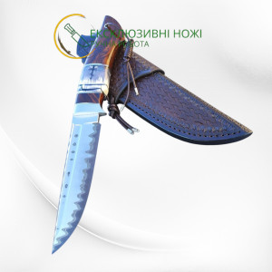 ВІТРИЛЬНИК ІІ авторський ніж ручної роботи MV Knify, К110 в обкладках 95х18, 61 HRC